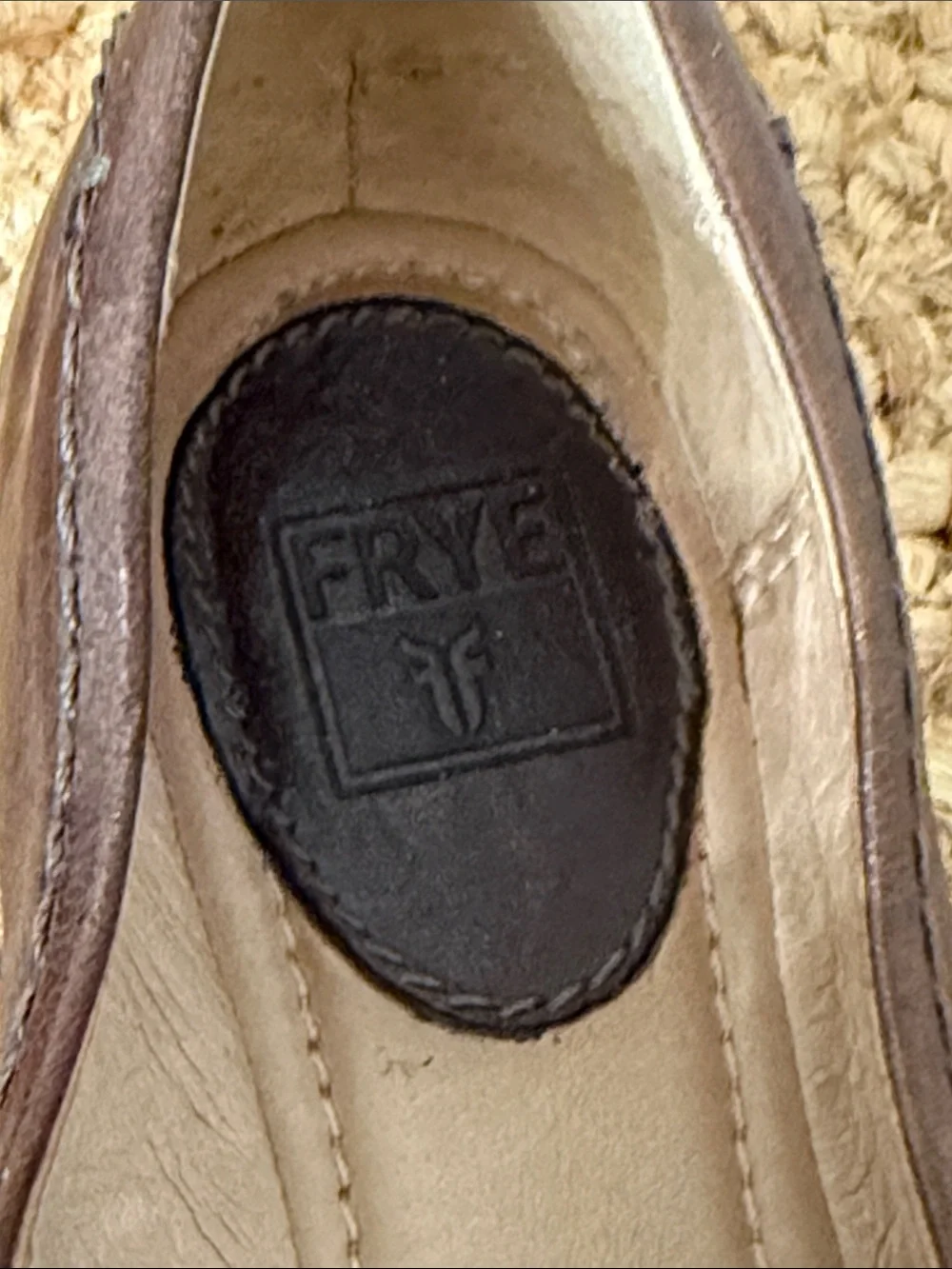 Frye Regina Pointy Toe Ballet Flats Cognac Brown Leather Shoes 8M 7200044